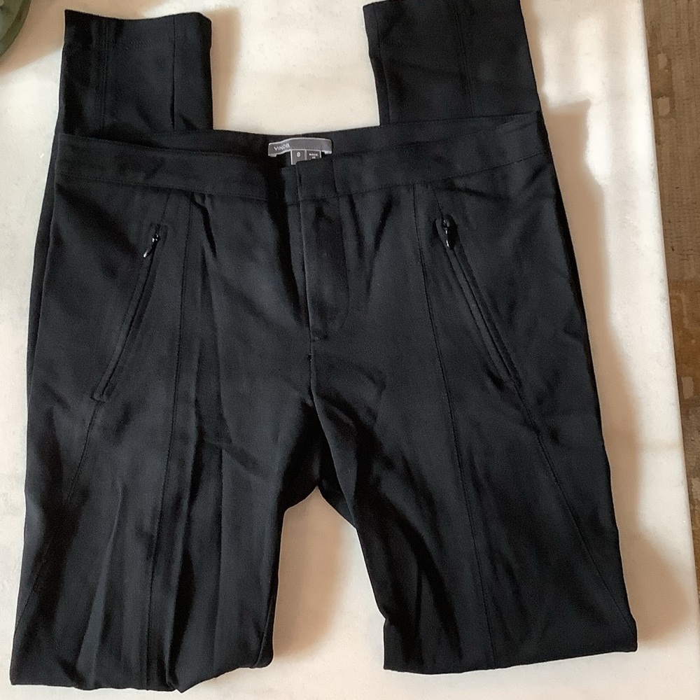 Vince Women's Black Straight Leg Pants, Brand New